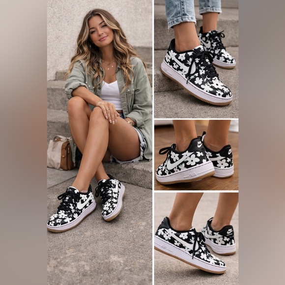 Nike Air Force Shoes - Nike Air Force 1 Floral Daisy Sneakers – Youth Size 7Y / Women’s 8.5